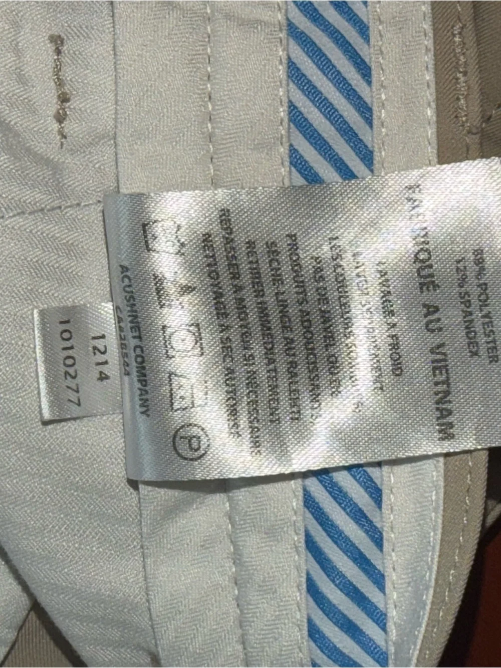 Title 427: FootJoy Golf Pants Men’s W36 L32 Khaki Performance Stretch Flat Front